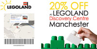 20% OFF AT LEGOLAND Discovery Centre Manchester